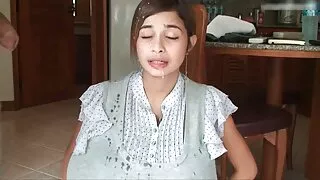 فتاة مع تدفق الشعر إدراج دسار في تحميل سكسي مترجم كس